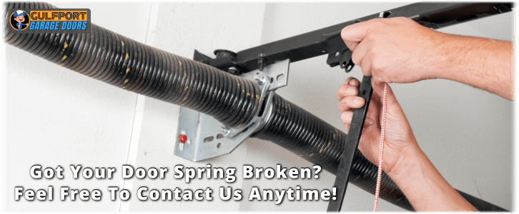 Broken Garage Door Spring Gulfport MS